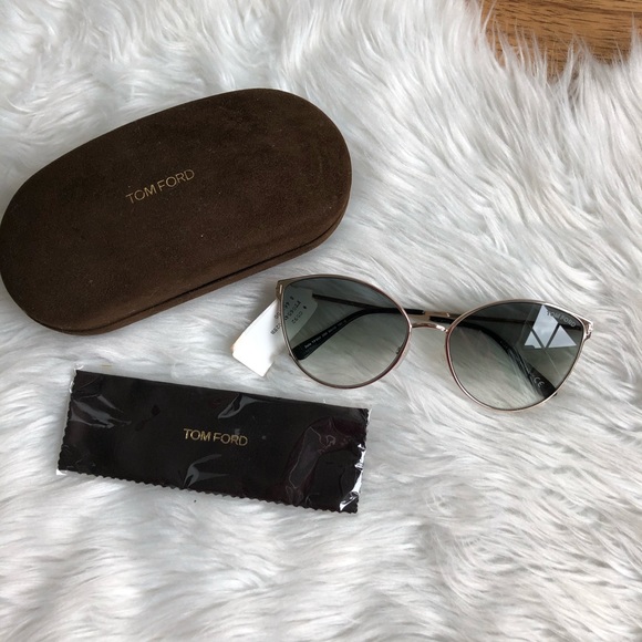 Tom Ford Accessories Tom Ford Zeila Gradient Cat Eye Sunglasses